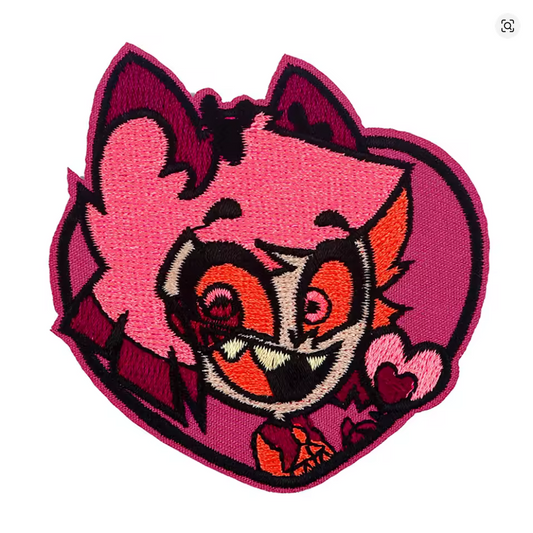 Hazbine Hotel 'Chibi Alastor'  3 inch round Iron-on Patch NEW