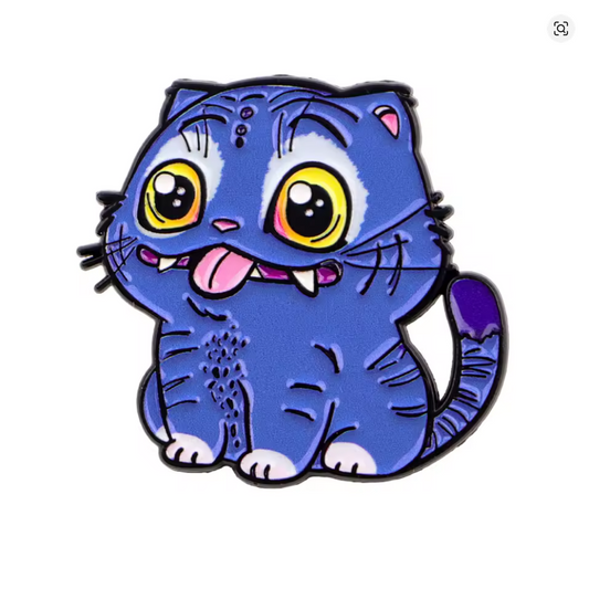 Derpy Tiger - Kpop Demon Hunter Pin - Enamel Pin Roughly 1 inch x 1inch