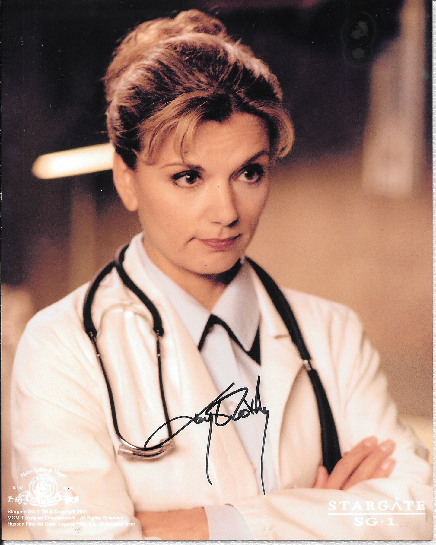 Teryl Rothery - Star Gate SG1 -  8in x 10in AUTOGRAPH Photo Black-Sharpie #2