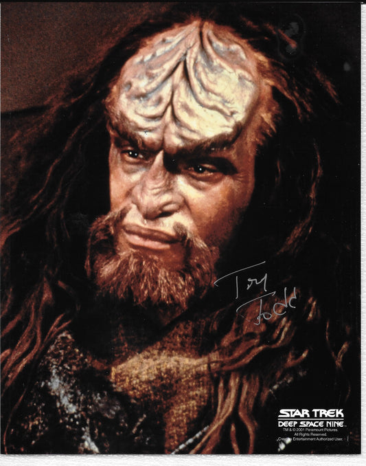 Tony Todd 8in x 10in AUTOGRAPH Photo with COA CREATION ENTERTAINMENT Star Trek