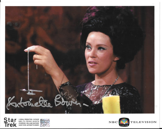Antoinette Bower - Star Trek 8in x 10in AUTOGRAPH Photo silver-sharpie