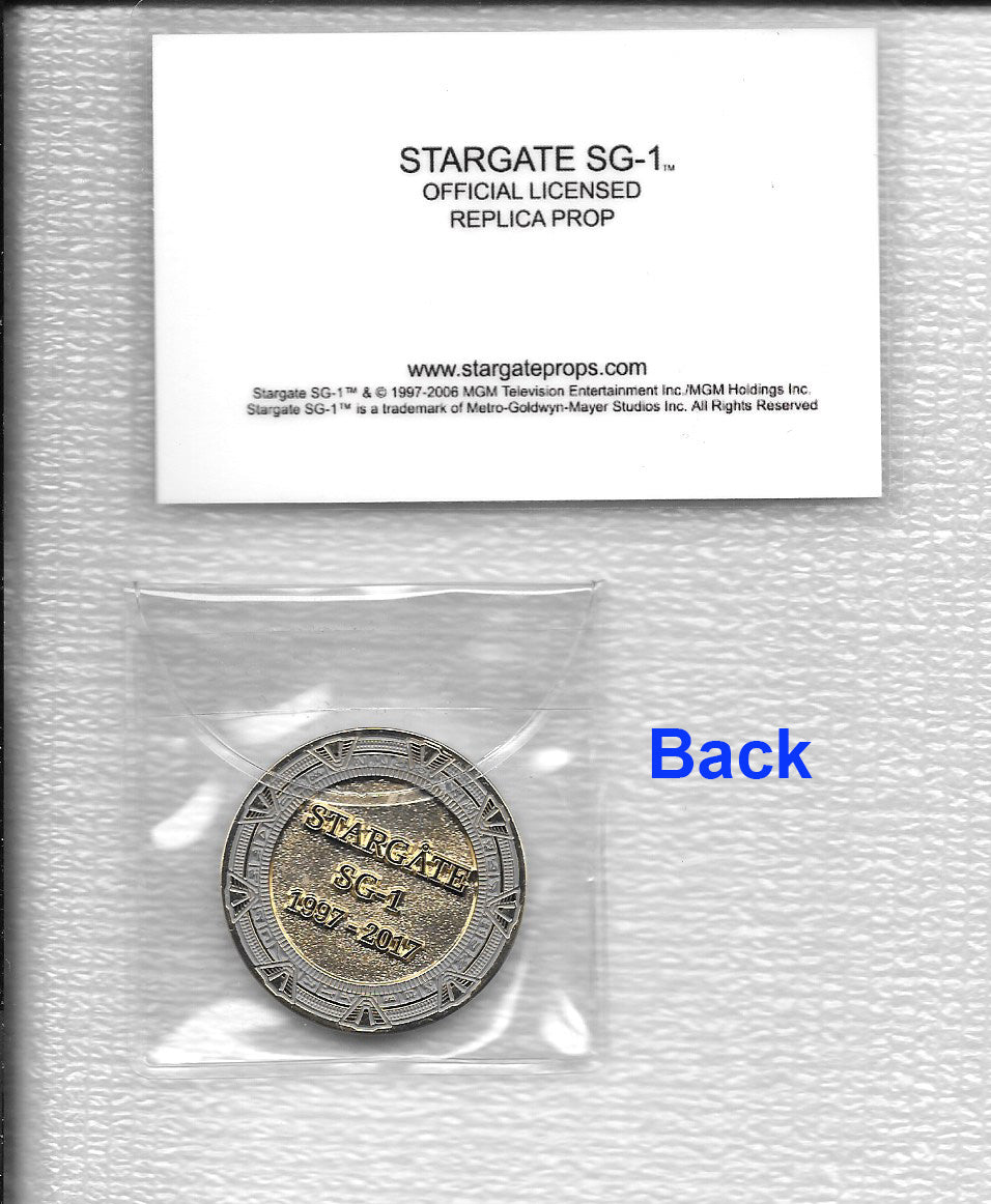 Stargate"Col. Jack O'Neill" (Richard Dean Anderson) COIN NEW & Air Force Card