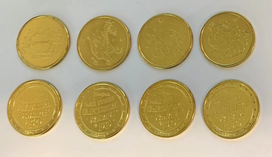 Disneyland Main Steet Electrical Parade 50th Anniversary 4 Coin Medallion Set