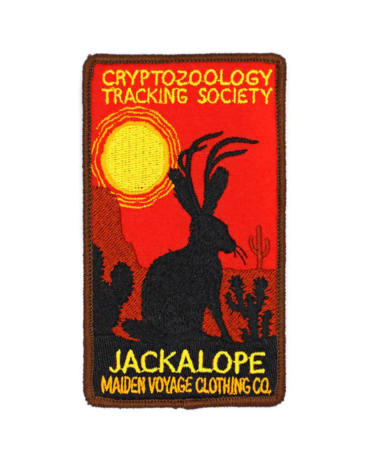 Cryptozoology Tracking Society - Jackalope Embroidered Patch, NEW 4inch by 3inch