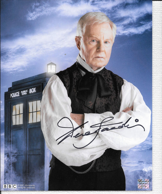 Sir Derek Jacobi 8in x 10in AUTOGRAPH Photo Doctor Who  Black-Sharpie #2