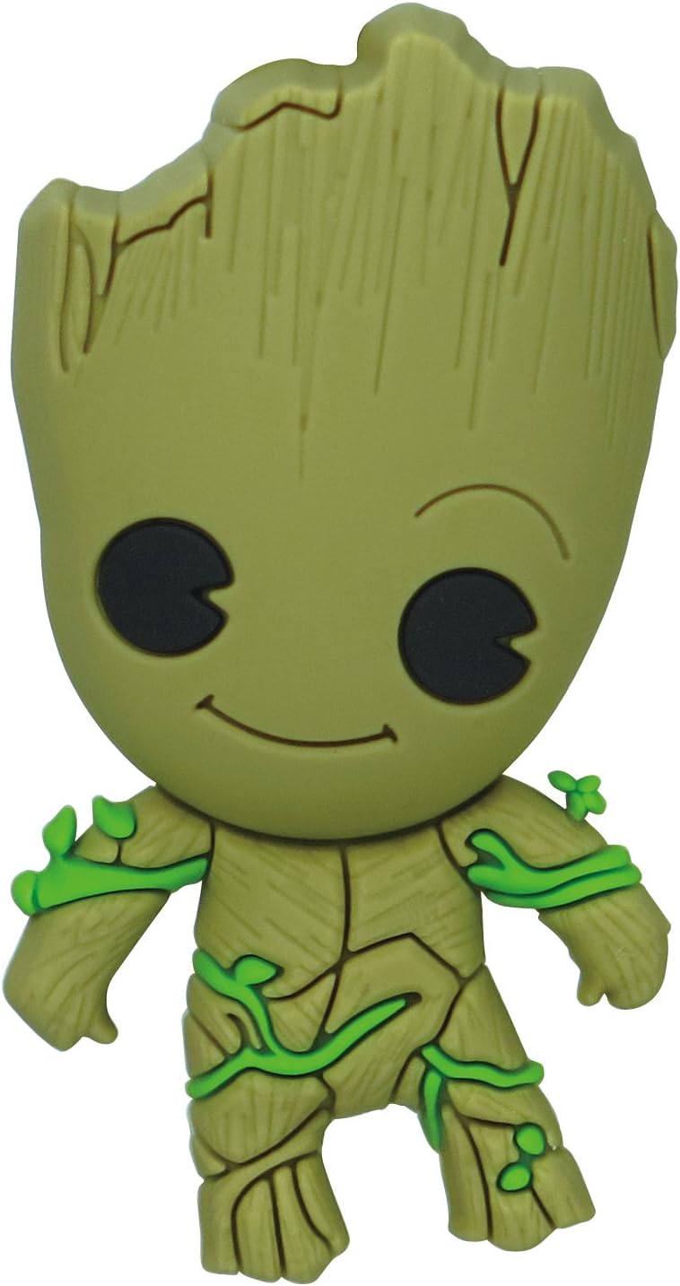 Marvel Guardians of The Galaxy Groot 3D Foam Magnet,Multi-colored,3"