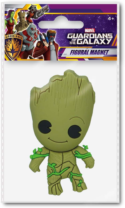 Marvel Guardians of The Galaxy Groot 3D Foam Magnet,Multi-colored,3"