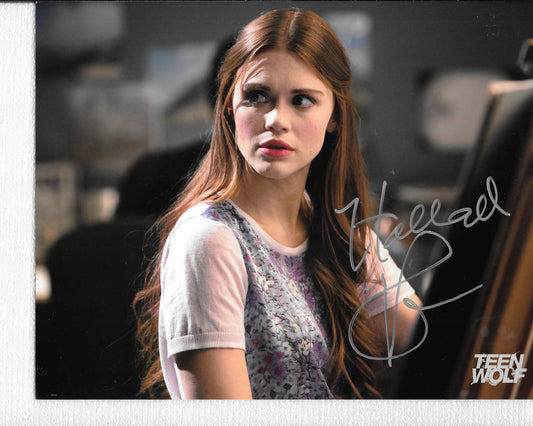 Holland Roden 8in x 10in AUTOGRAPH Photo Teen Wolf Silver-sharpie #1