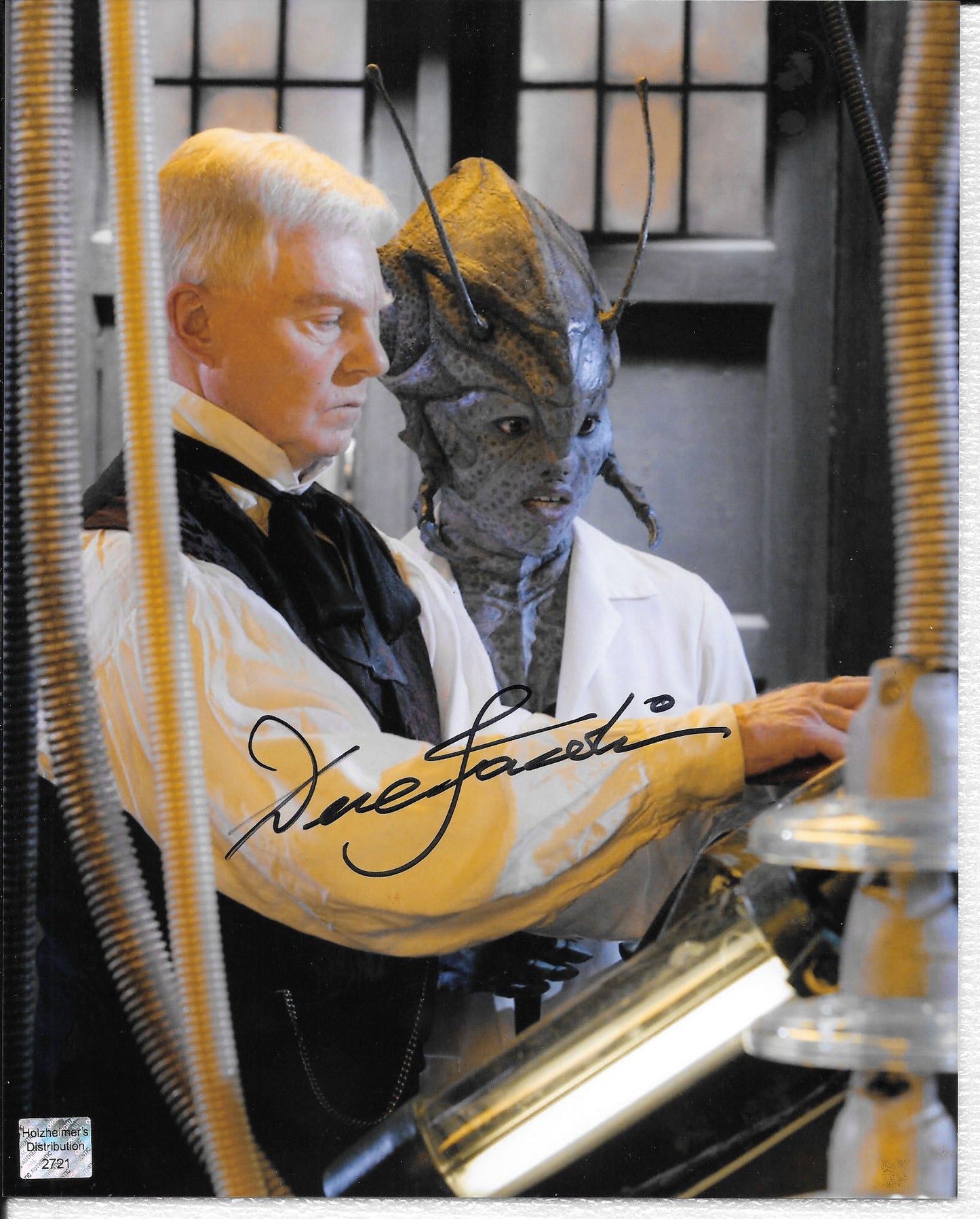 Sir Derek Jacobi 8in x 10in AUTOGRAPH Photo Doctor Who  Black-Sharpie