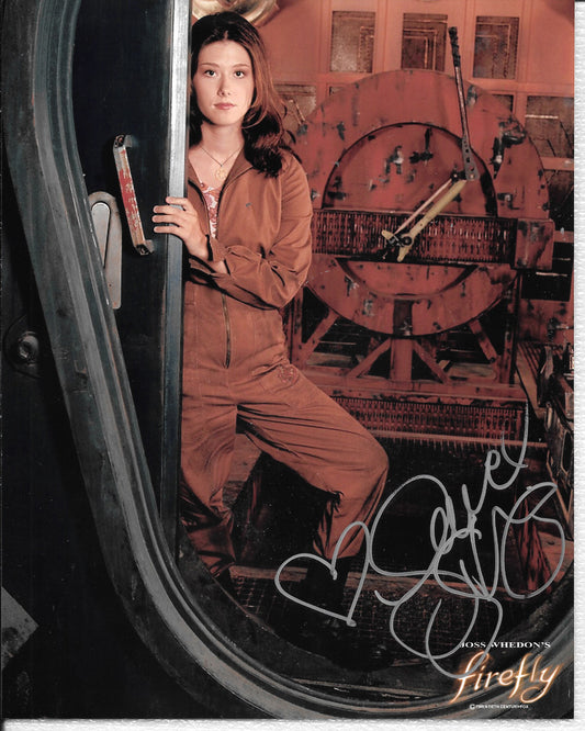 Jewel Staite 8in x 10in AUTOGRAPH Photo - silver-sharpie NOT PERFECT - READ