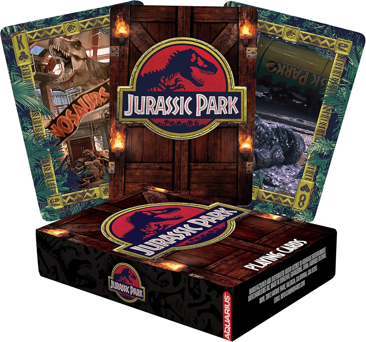 Jurassic Park Playing Cards - Officially Licensed Jurassic Park Merchandise - NIP - Still Sealed