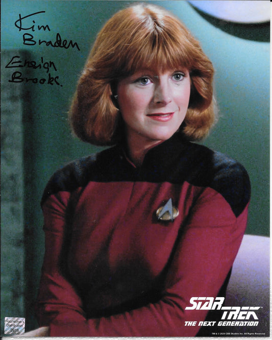 Kim Braden - Star Trek - The Next Generation 8in x 10in AUTOGRAPH Photo Black-sharpie