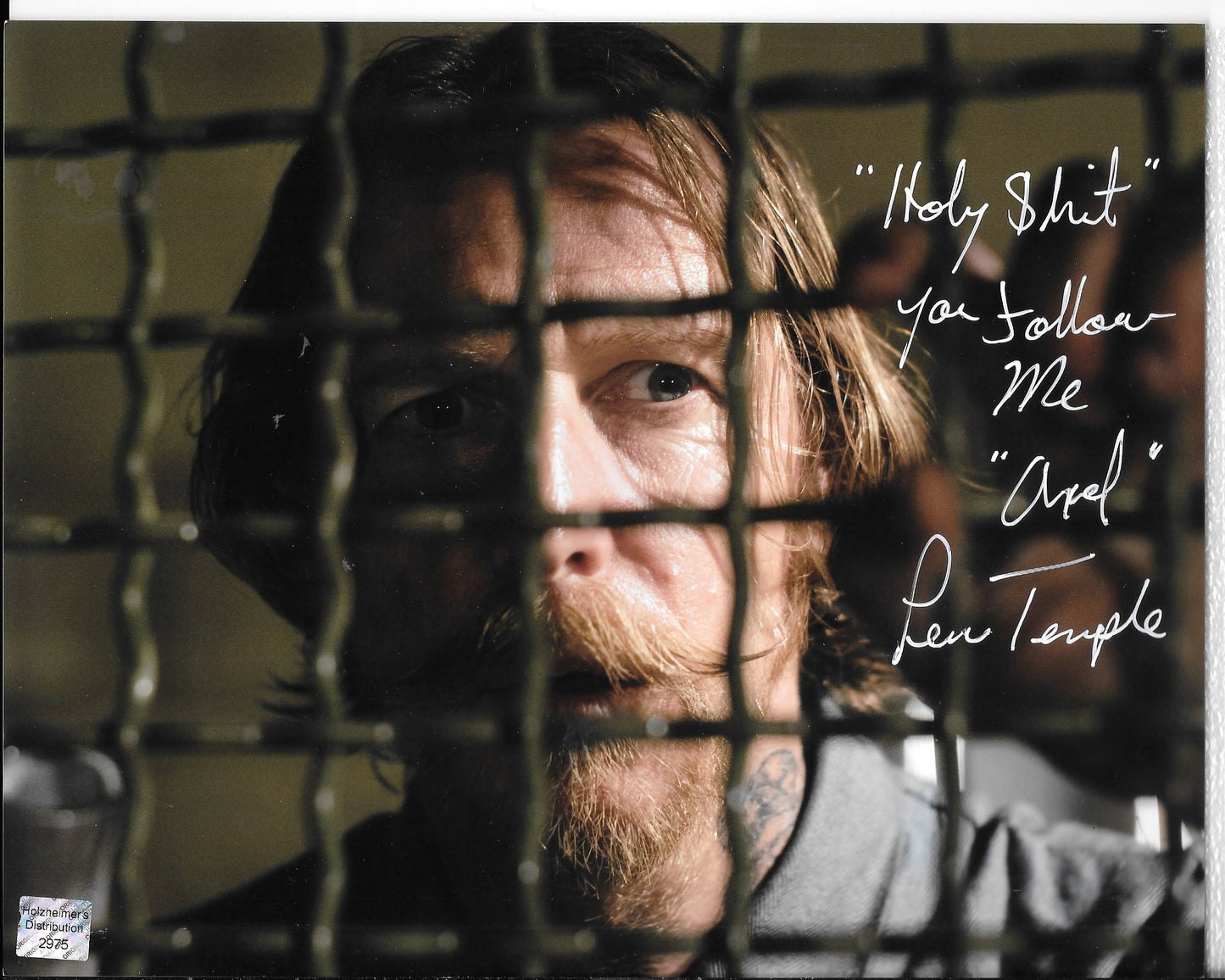 Lew Temple 8in x 10in AUTOGRAPH Photo with a quote - Walking Dead