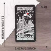 Cryptozoology Tracking Society Mothman 2.5 inch x 4inch Retangle Iron-on Patch NEW