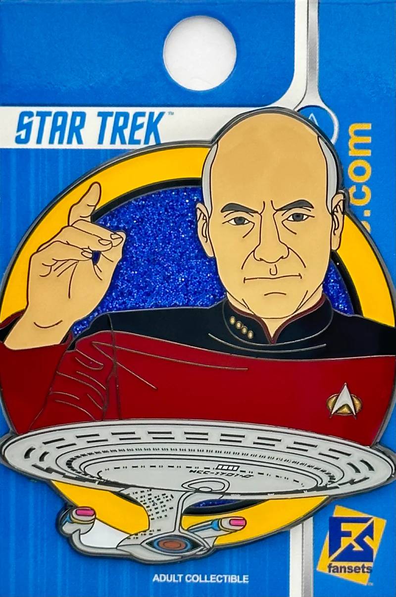 Star Trek: TNG Capt. Picard with engage pose Licensed FanSets Pin