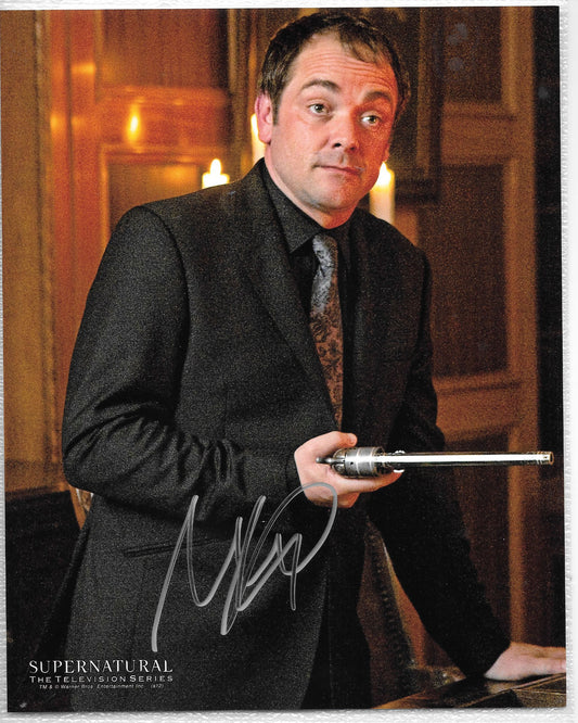 Mark Sheppard 8in x 10in AUTOGRAPH Print in Supernatural Silver-sharpie #55