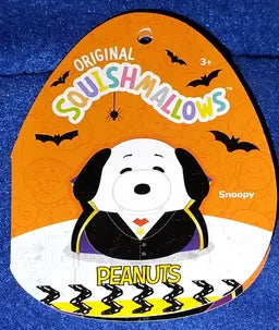 Squishmallows Snoopy Dracula 8 inch New w card