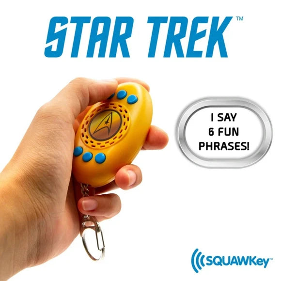 Star Trek Squawkey Talking Keychain NIP Kirk, Spock and McCoy - Fun keyring