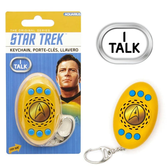 Star Trek Squawkey Talking Keychain NIP Kirk, Spock and McCoy - Fun keyring