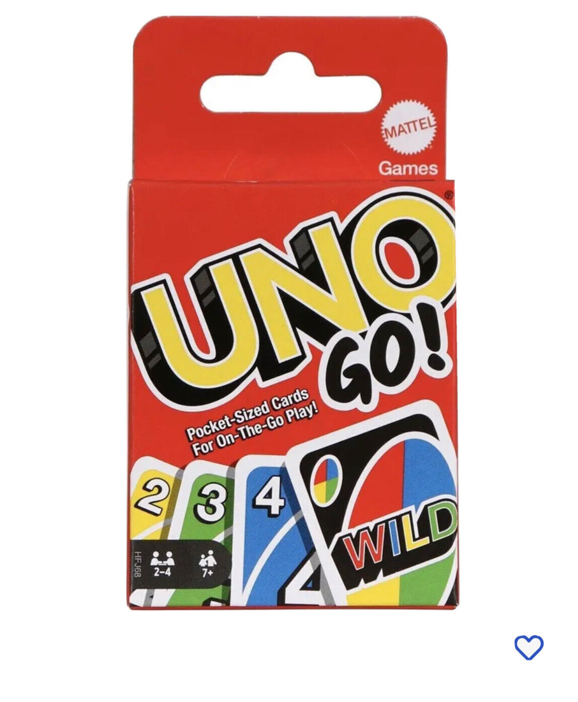 UNO Go Mini Card Game! Mini Travel Version. Pocket Sized. By Mattel