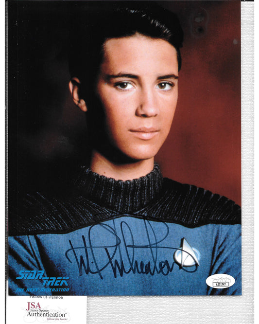 Will Wheaton 8in x 10in AUTOGRAPH Photo Star Trek The Next Generation AUTOGRAPH #3