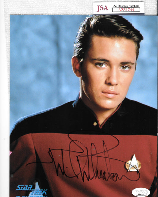 Will Wheaton 8in x 10in AUTOGRAPH Photo Star Trek The Next Generation AUTOGRAPH