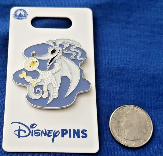 DISNEY PIN 157381 Mummy Holding a Bone and Zero Nightmare Before Christmas