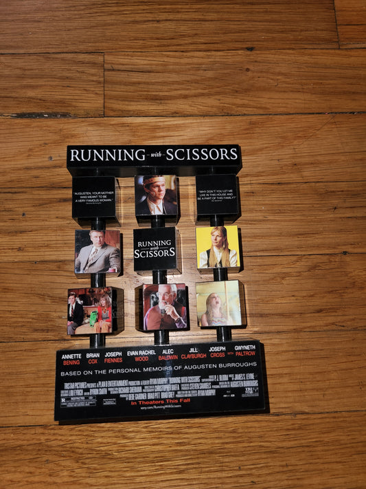 Running with Scissors Promotional item small 6inch by 4.5 inches Spinning