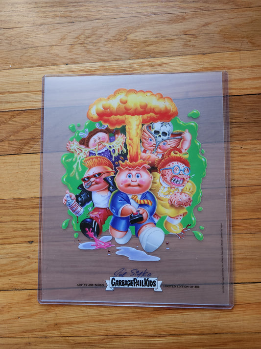 Garbage Pails Kids art signed by Artist Joe Simko - Limited Edition of 300