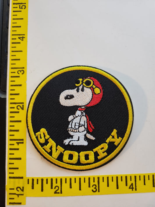 Pop Culture Like "Snoopy" Round  Embroidered Patch, NEW 3inch roughly