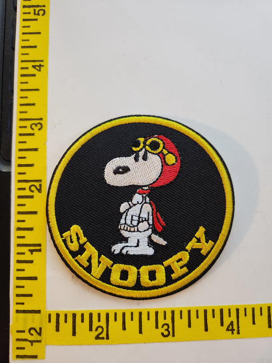 Pop Culture Like "Snoopy" Round Embroidered Patch, NEW 3inch roughly