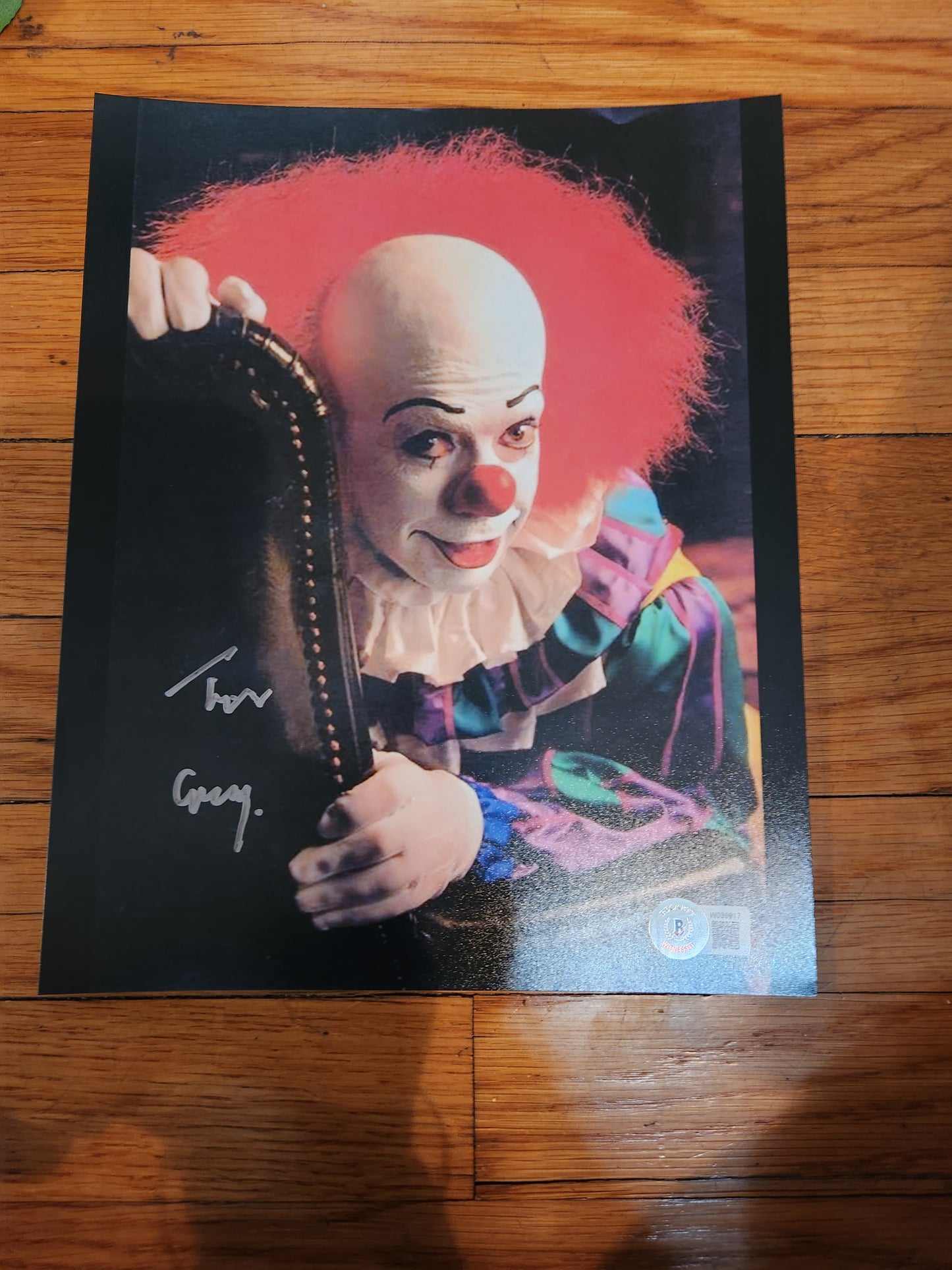 Tim Curry 8in x 10in AUTOGRAPH Photo "It" silver-sharpie