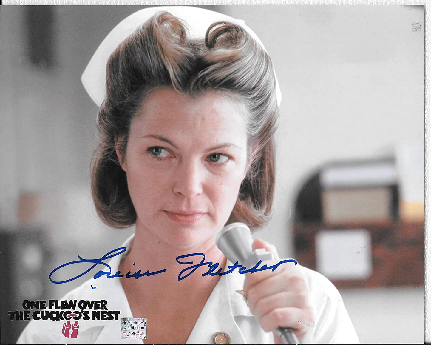 Louise Fletcher (Nurse Ratched) 8 x 10 AUTOGRAPH Photo One Flew over the Cuckoo's Nest Blue-Sharpie