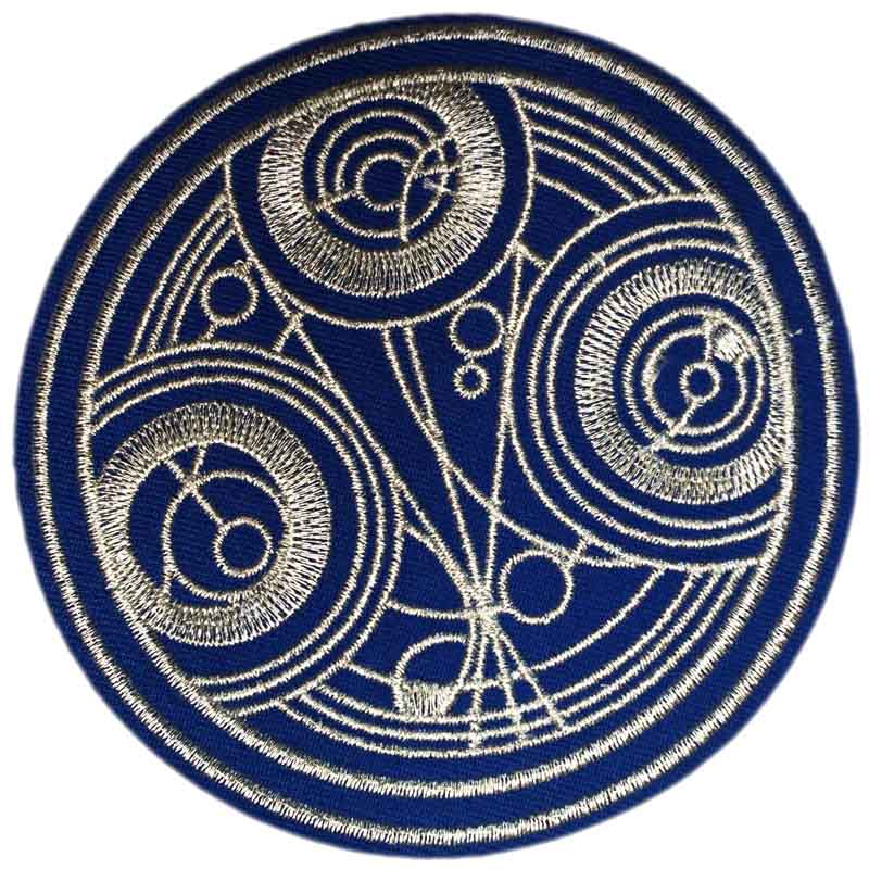 Seal of Gallifrey Embroidered Patch, NEW Doctor Who 4 inch round