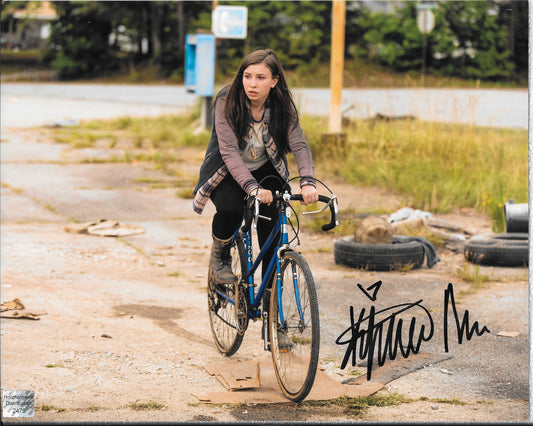 Katelyn Nacon 8in x 10in AUTOGRAPH Photo Walking Dead black-Sharpie