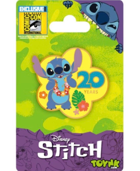 SDCC 2022 Exclusive: Disney Pin Stitch 20th Anniversary Pin NIP