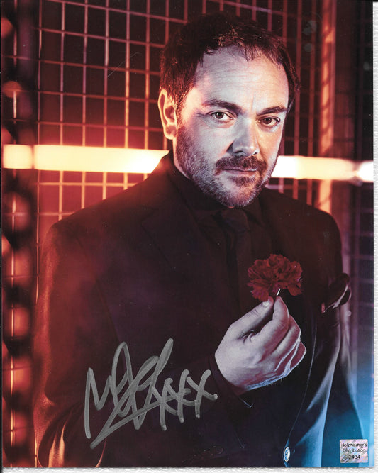 Mark Sheppard 8in x 10in AUTOGRAPH Print in Supernatural Silver-sharpie