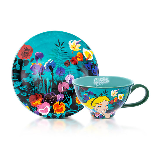 SDCC 2022 Disney Exclusive Toynk Alice In Wonderland Teacup and Saucer LE NIP