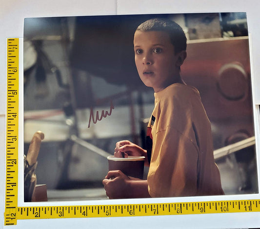 Millie Bobby Brown (Eleven)  8in x 10in AUTOGRAPH Photo Stranger Things