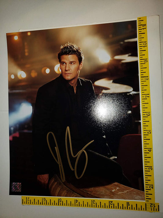 David Boreanaz (Angel) 8 inches x 10inch AUTOGRAPH Photo Buffy the Vampire Slayer/Angel Gold-Ink