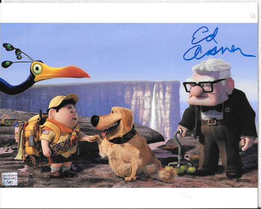 Ed Asner as Carl Fredricksen 8 x 10 AUTOGRAPH Photo Blue-Sharpie #1