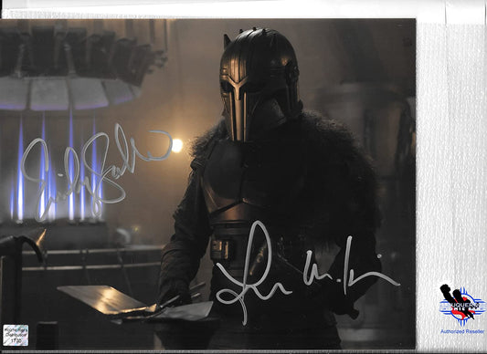 Emily Swallow as The Armorer & Lauren Mary Kim-Stunt Double 10 in x 8 in Photo Autograph Star Wars The Mandalorian