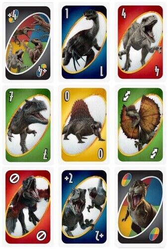 Jurassic World Dominion Giant UNO Card Game NIB