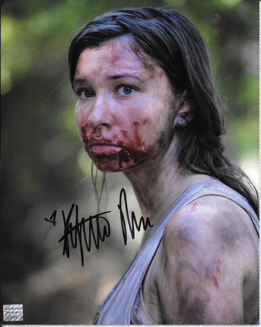 Katelyn Nacon 8in x 10in AUTOGRAPH Photo Walking Dead black-Sharpie #2