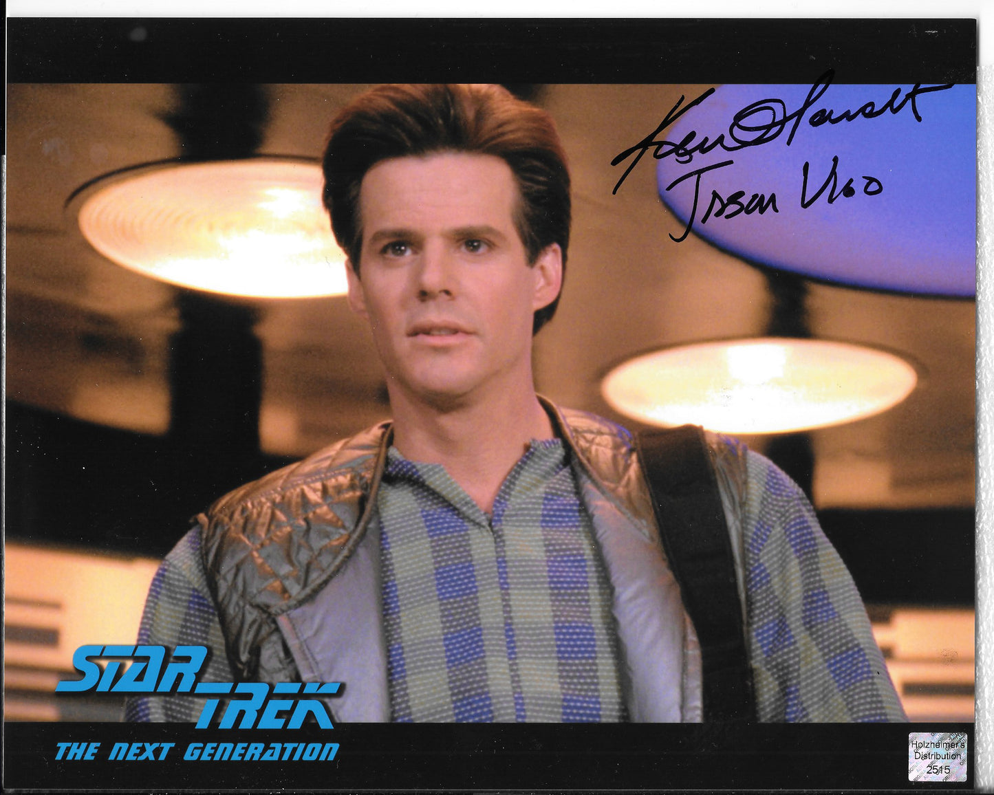 Ken Olandt as Jason Vigo - Star Trek: The Next Generation 8in x 10in AUTOGRAPH Photo black-sharpie