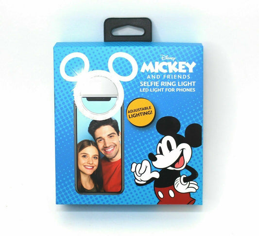 Disney Mickey Mouse & Friends Selfie Ring LED Light For Cellphones Phone - NEW