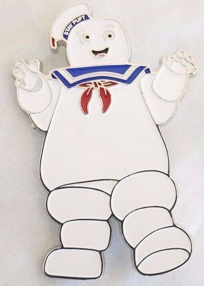 GHOSTBUSTERS Classic Movie STAY PUFT Marshmallow Man - Large Enamel Lapel Pin