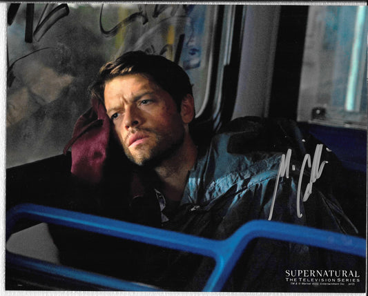 Misha Collins 8 x 10 AUTOGRAPH Photo Supernatural as Castiel Silver-Sharpie #1