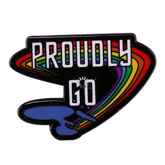 Proudly Go - Star Trek Pop Culture Pin - Enamel Pin Roughly 1 inch Round