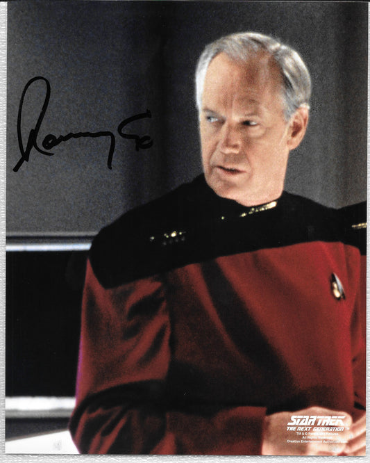 Ronnie Cox 8in x 10in AUTOGRAPH Photo Star Trek The Next Generation black-sharpie